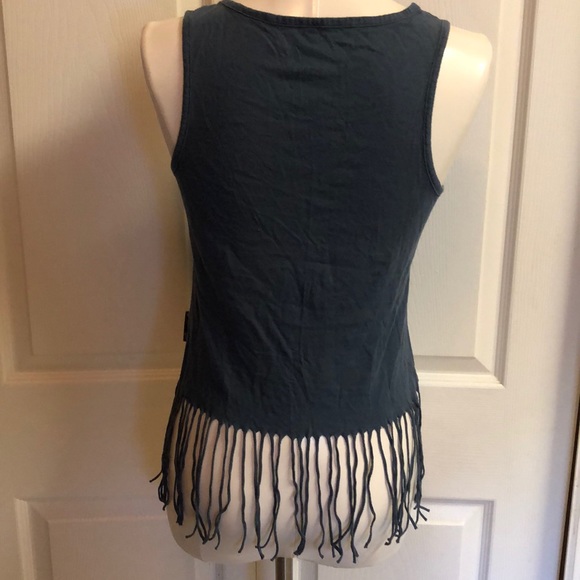 GUC AEROSMITH CROPPED T W/BLING & FRINGE!! - Picture 5 of 6